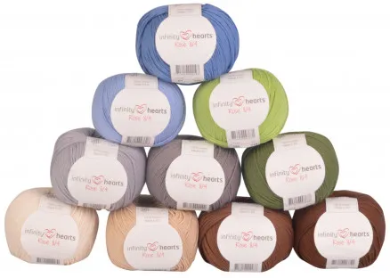 Infinity Hearts Rose 8/4 Garnpakke 04 Naturens farver - 10 stk - Garnpakke 04 Naturens farver